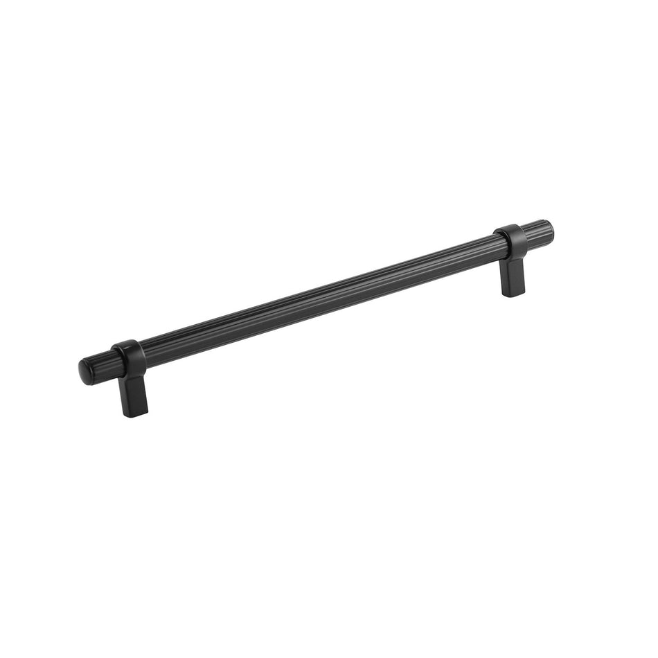 Belwith B077053-MB: 224mm cc Sinclaire Cabinet Pull - Matte Black