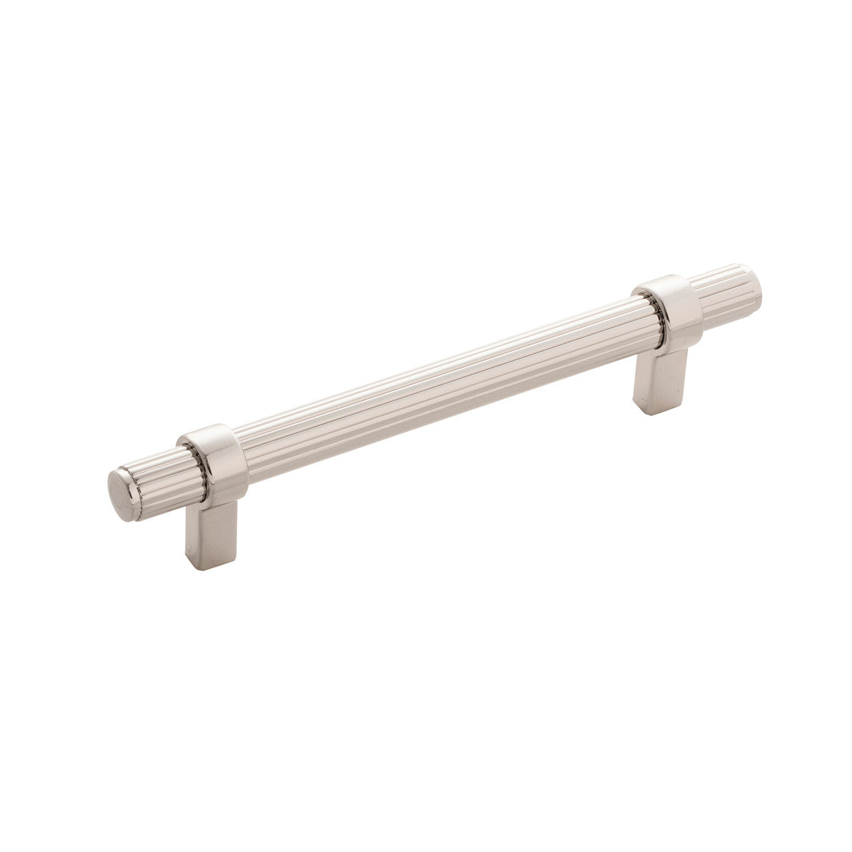 Belwith B076890-14: 128mm cc Sinclaire Cabinet Pull - Polished Nickel
