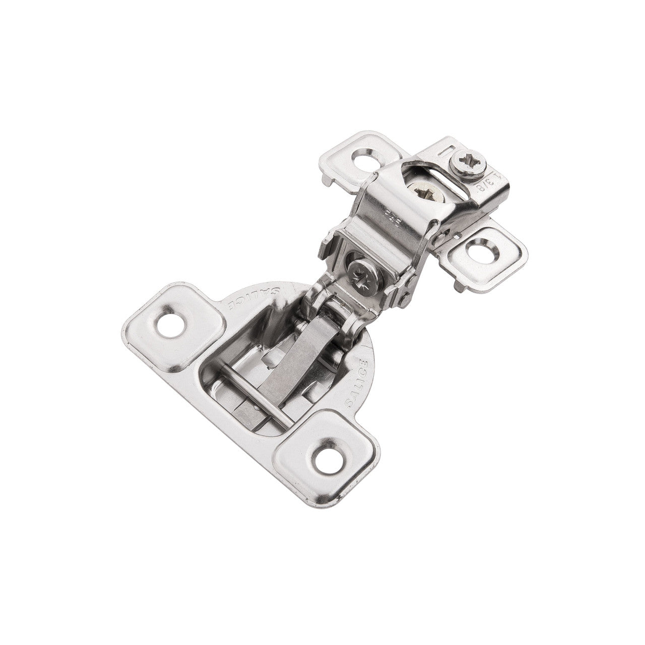 Hickory HH075220-14: 1-3/8" Overlay  Concealed Face Frame Self-Close Cabinet Hinge (pair) - Polished Nickel