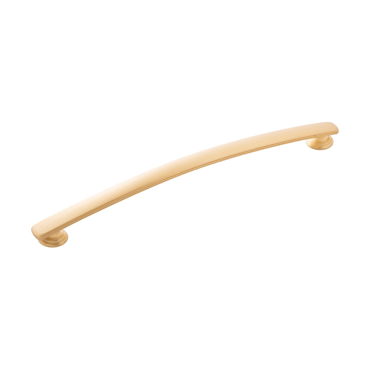 Hickory P2158-BGB: 224mm cc American Diner Arch Cabinet Pull - Brushed Golden Brass