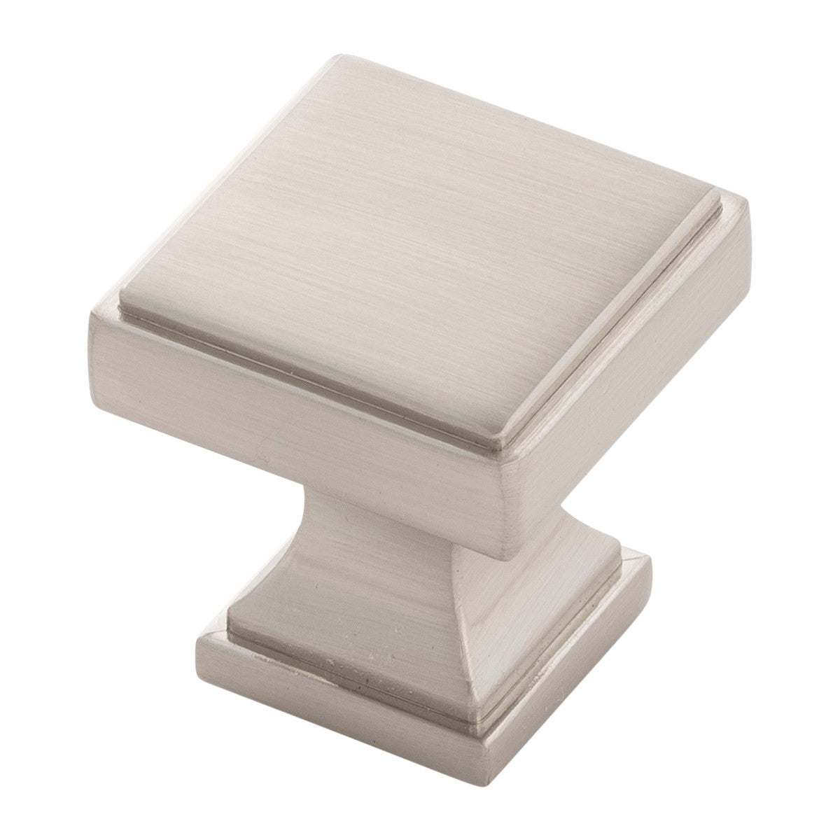 Belwith B077458-SN: 1-1/8" Brownstone Cabinet Knob - Satin Nickel