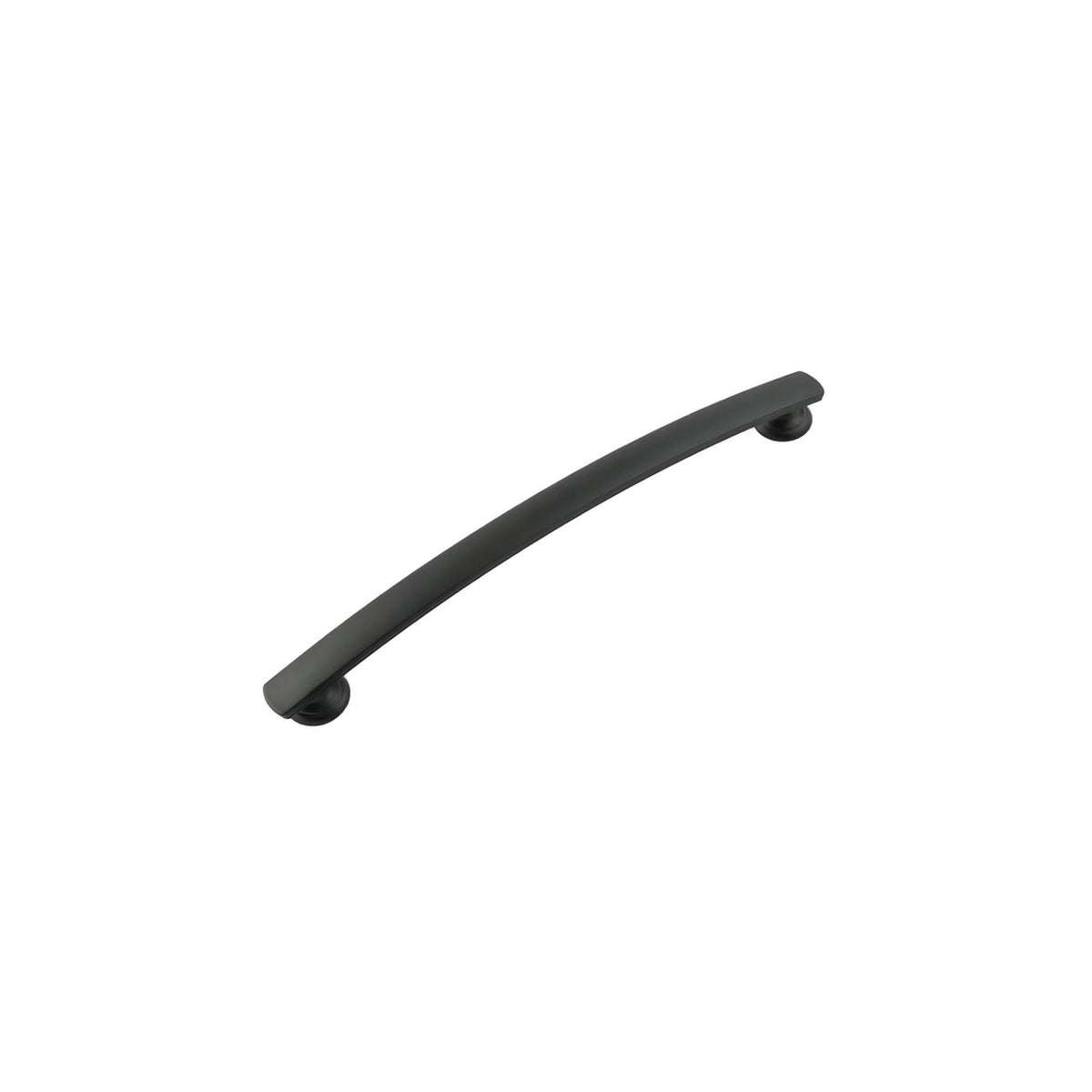 Hickory P2157-MB: 192mm cc American Diner Arch Cabinet Pull - Matte Black