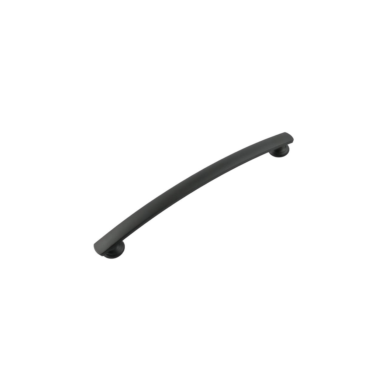 Hickory P2157-MB: 192mm cc American Diner Arch Cabinet Pull - Matte Black