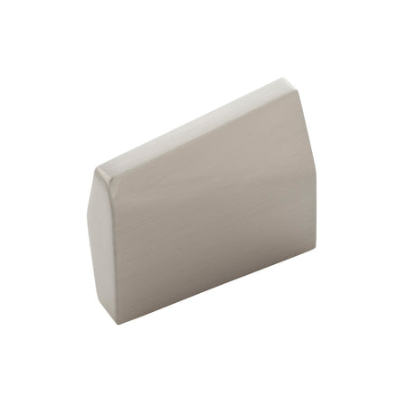 Belwith B077152-SN: 1" cc Veer Cabinet Knob - Satin Nickel
