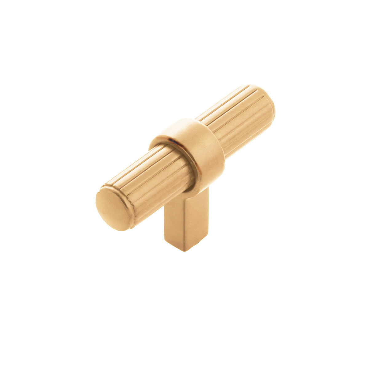 Belwith B076886-BGB: 2-3/8" Sinclaire T-Bar Cabinet Knob - Brushed Golden Brass