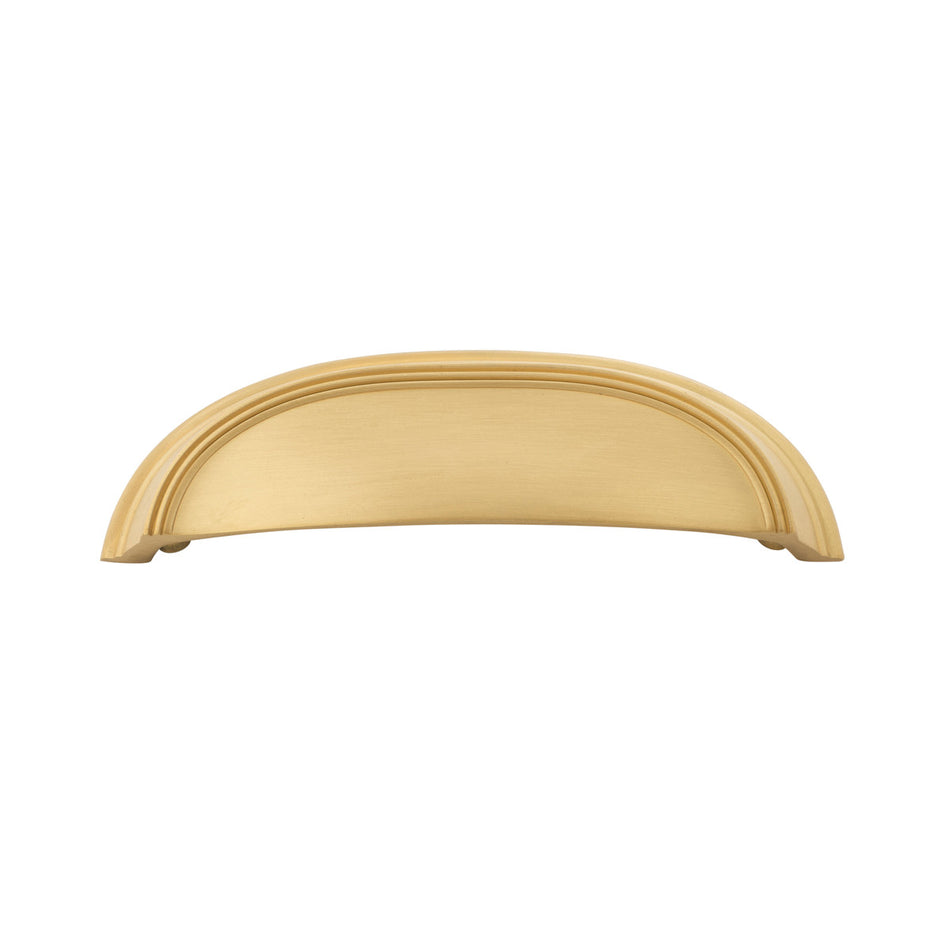 Hickory P2144-BGB: 3" & 96mm cc American Diner Cup Cabinet Pull - Brushed Golden Brass