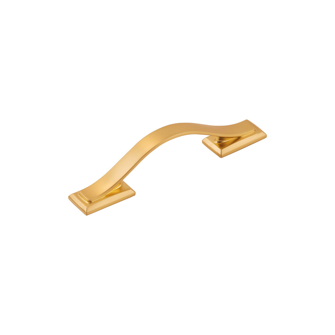Hickory H078770BGB: 3" cc Dover Arch Cabinet Pull - Brushed Golden Brass