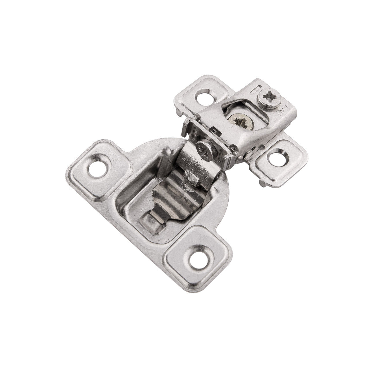 Hickory HH075217-14: 1/2" Overlay  Concealed Face Frame Self-Close Cabinet Hinge (pair) - Polished Nickel