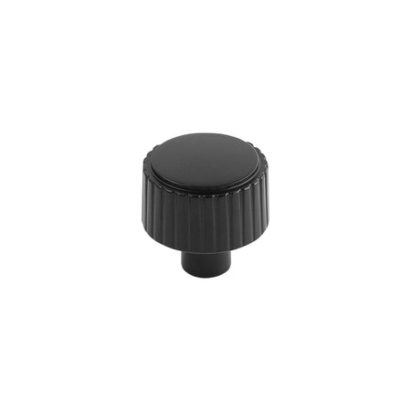 Belwith B076883-MB: 1-1/4" Sinclaire Cabinet Knob - Matte Black