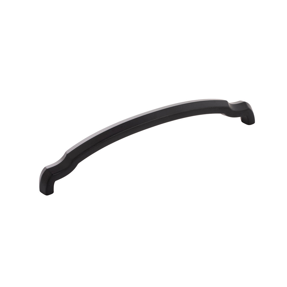 Hickory H077865MB: 160mm cc Veranda Arch Cabinet Pull - Matte Black
