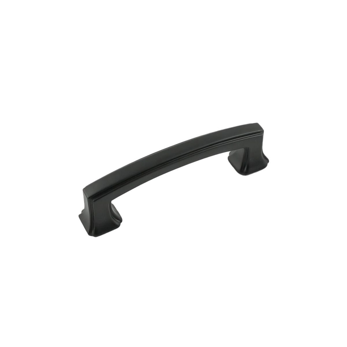 Hickory P3231-MB: 3" cc Bridges Cabinet Pull - Matte Black