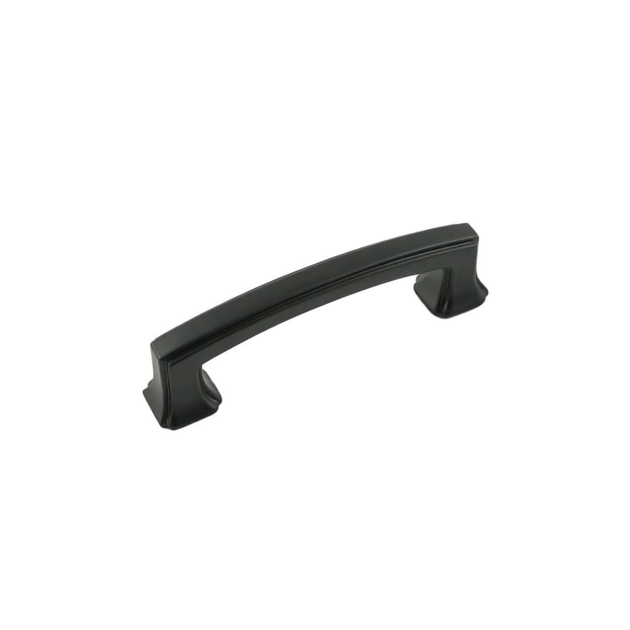 Hickory P3231-MB: 3" cc Bridges Cabinet Pull - Matte Black