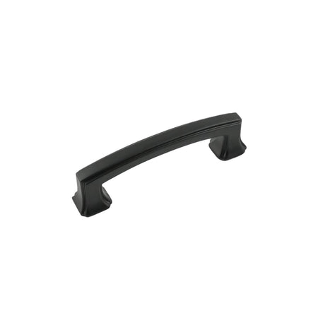 Hickory P3231-MB: 3" cc Bridges Cabinet Pull - Matte Black