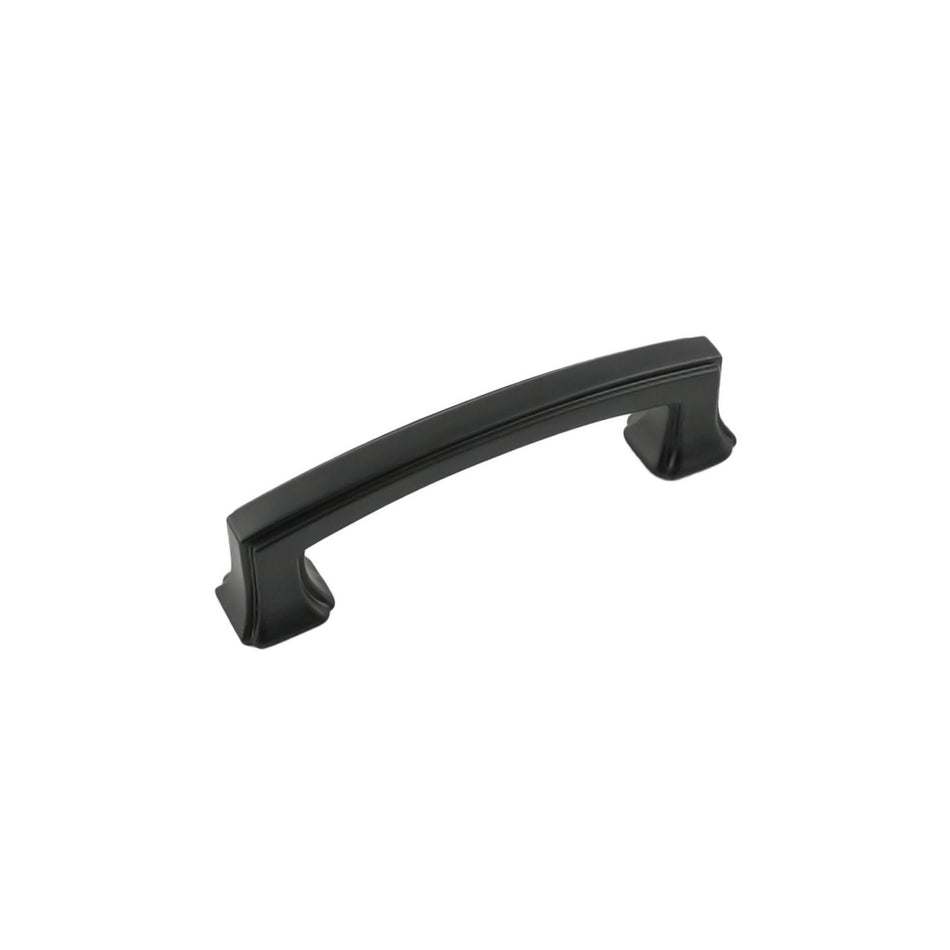 Hickory P3231-MB: 3" cc Bridges Cabinet Pull - Matte Black