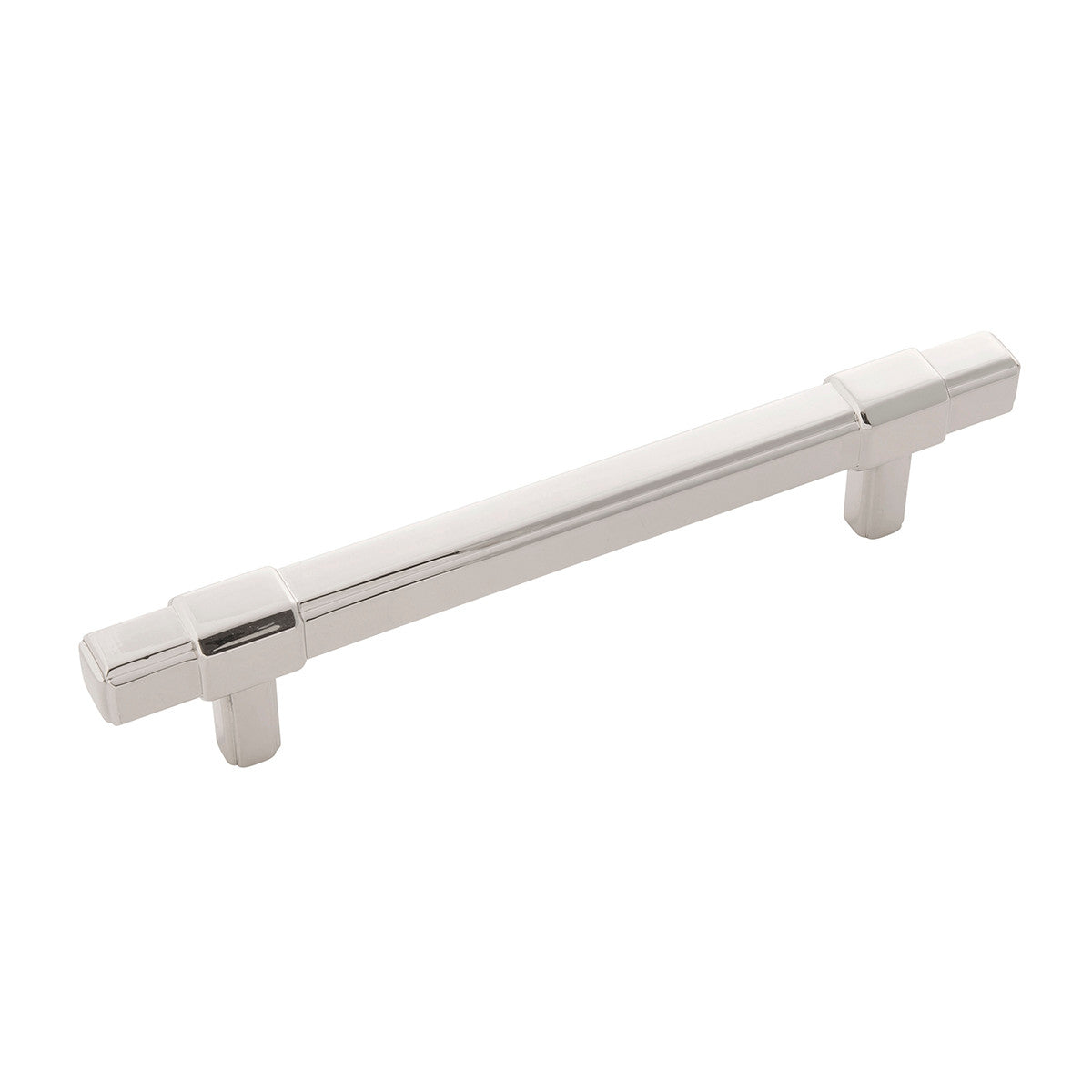 Belwith B076900-14: 128mm cc Monroe Cabinet Pull - Polished Nickel