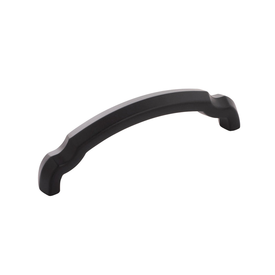 Hickory H077863MB: 96mm cc Veranda Arch Cabinet Pull - Matte Black