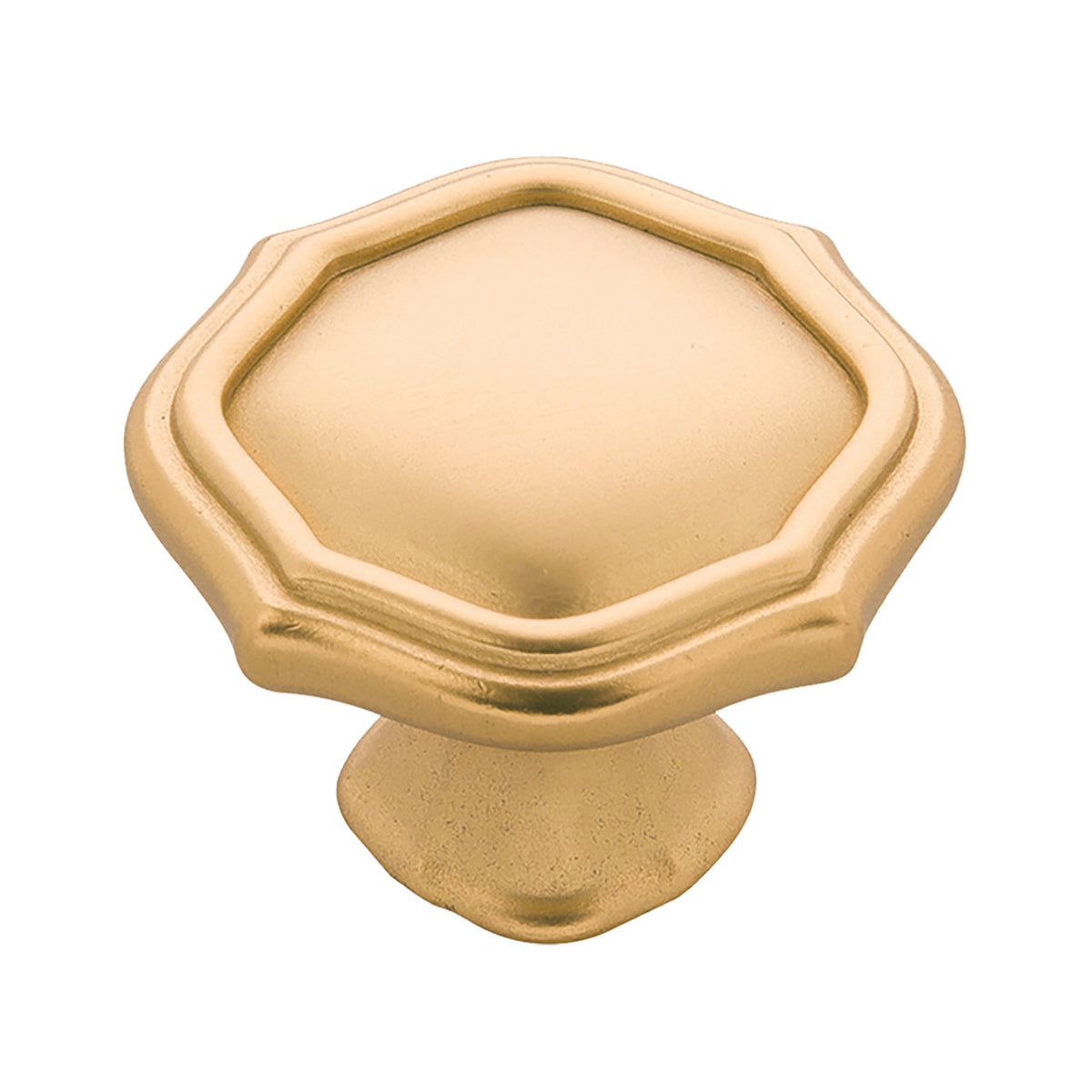 Belwith B076137-BGB: 1-1/2" Trellis Cabinet Knob - Brushed Golden Brass