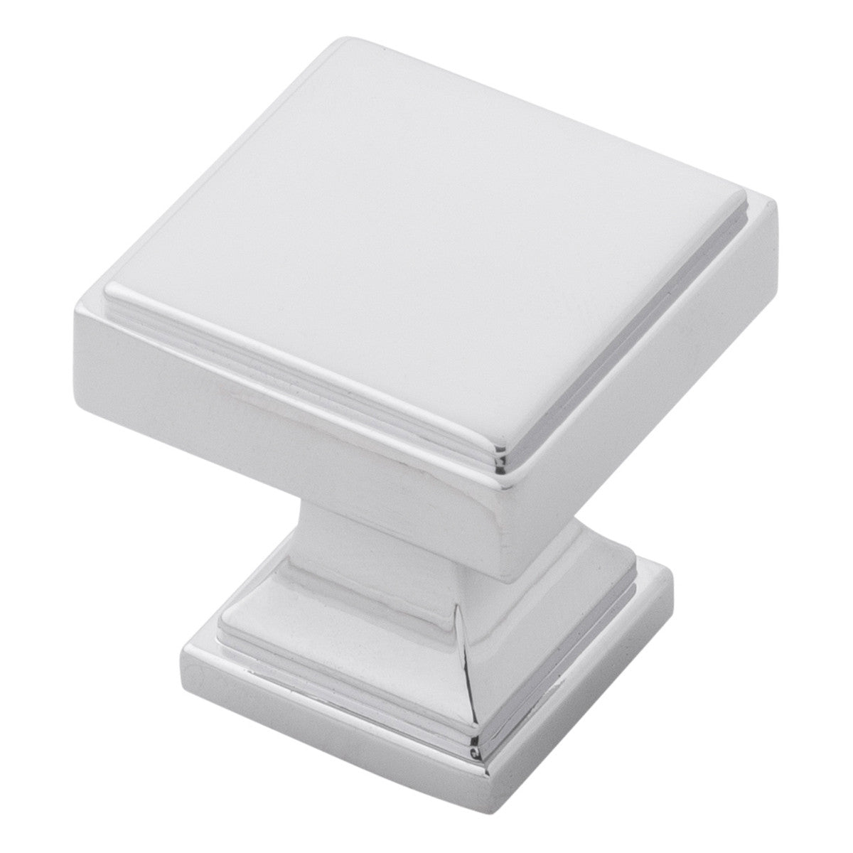 Belwith B077458-CH: 1-1/8" Brownstone Cabinet Knob - Chrome