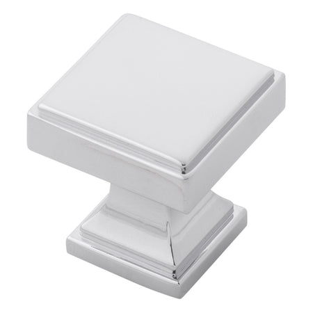 Belwith B077458-CH: 1-1/8" Brownstone Cabinet Knob - Chrome