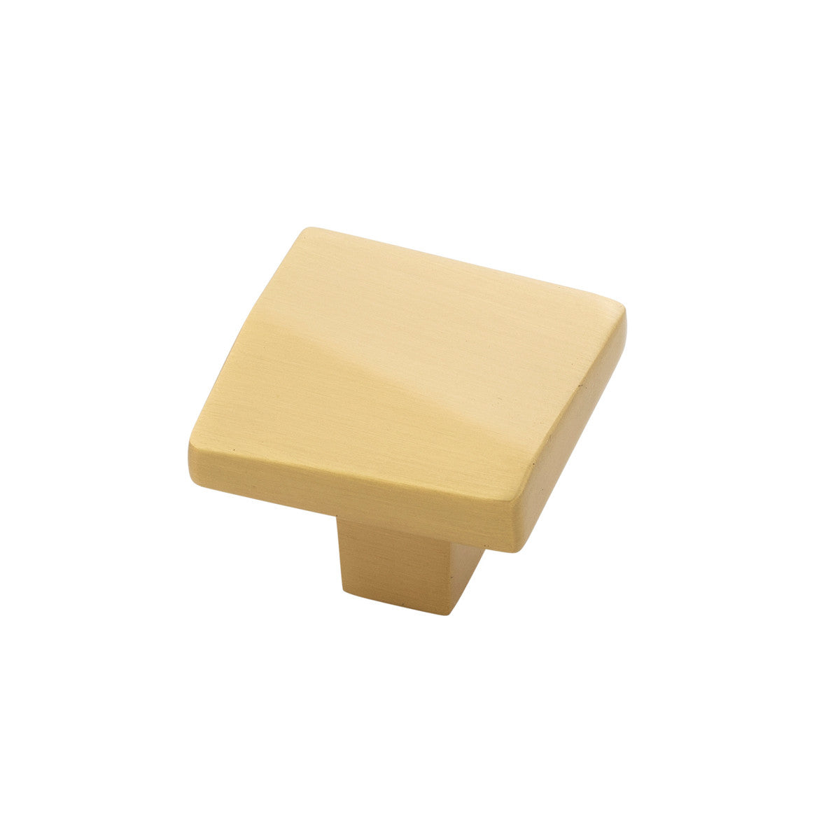 Belwith B077150-BGB: 1-3/8" Veer Cabinet Knob - Brushed Golden Brass