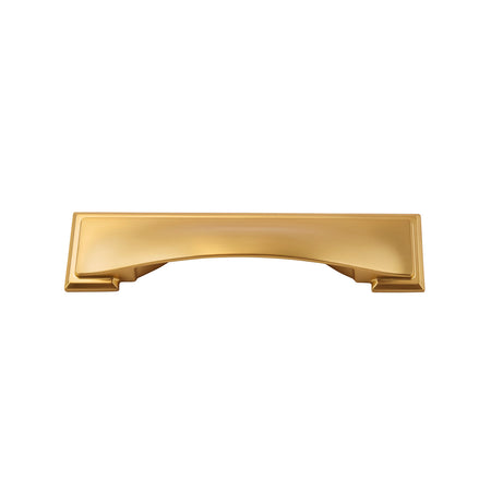 Hickory H078775BGB: 3", 96mm &128mm cc Dover Cup Cabinet Pull - Brushed Golden Brass