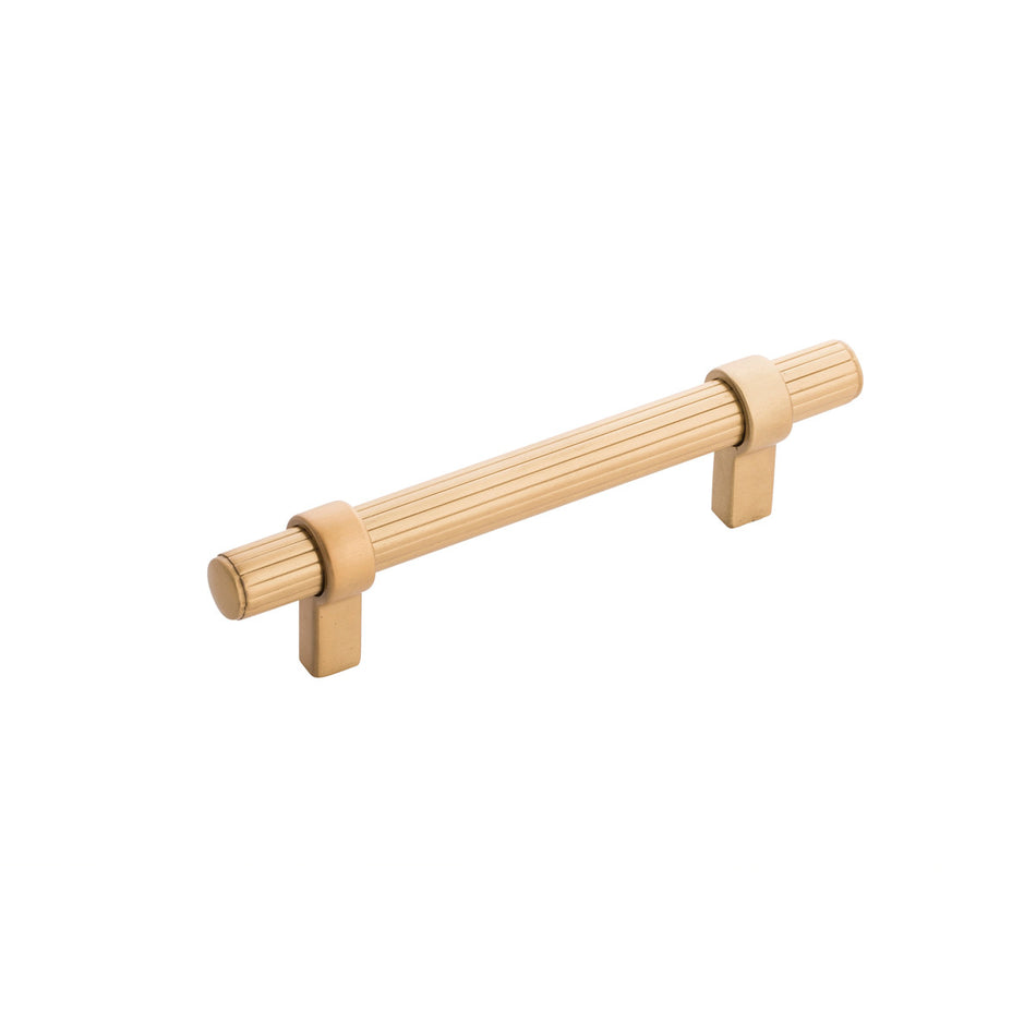 Belwith B076888-BGB: 96mm cc Sinclaire Cabinet Pull - Brushed Golden Brass