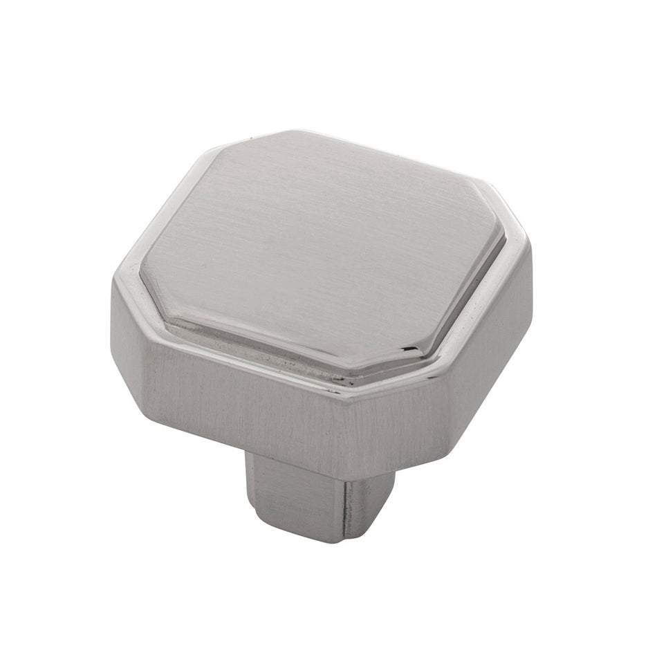 Belwith B076895-SN: 1-5/16" Monroe Cabinet Knob - Satin Nickel