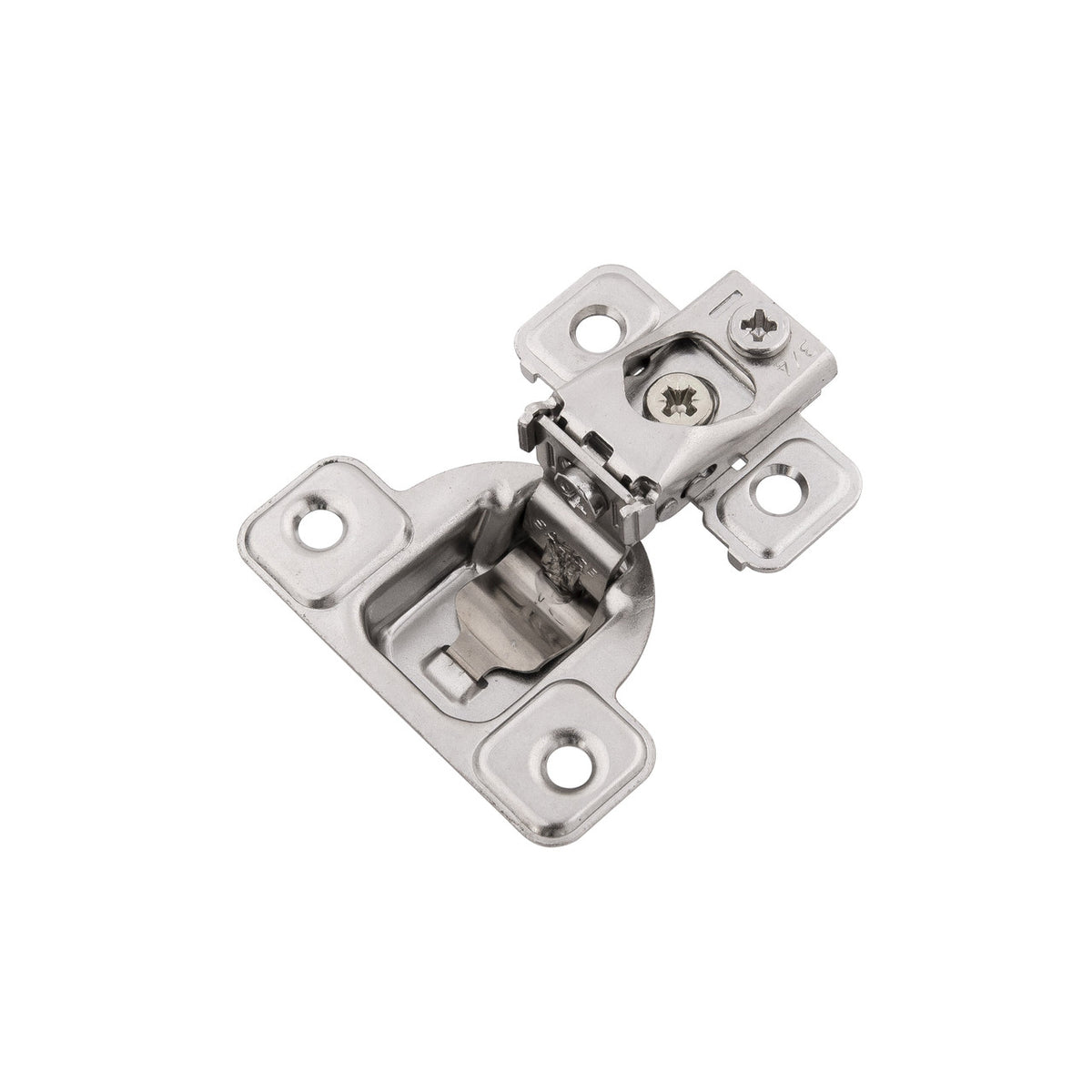 Hickory HH075218-14: 3/4" Overlay  Concealed Face Frame Self-Close Cabinet Hinge (pair) - Polished Nickel