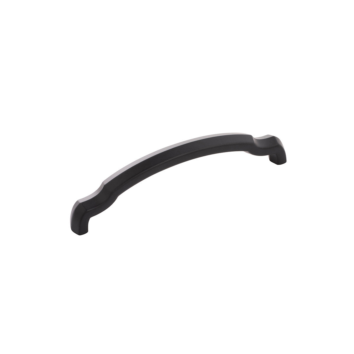Hickory H077864MB: 128mm cc Veranda Arch Cabinet Pull - Matte Black
