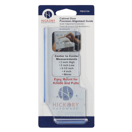 Hickory PBH3104: Mounting Templates Cabinet Door Hardware Mounting Guide Cabinet Drawer Mounting Guide - Clear Blue