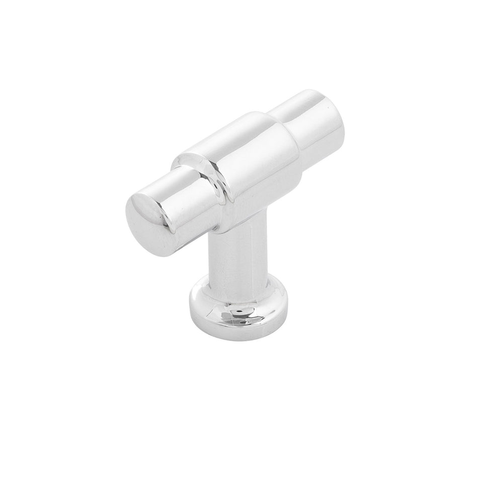 Hickory H077850CH: 1-5/8" Piper T-Bar Cabinet Knob - Polished Chrome