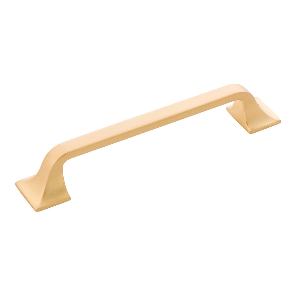 Hickory H076702-BGB: 128mm cc Forge Cabinet Pull - Brushed Golden Brass