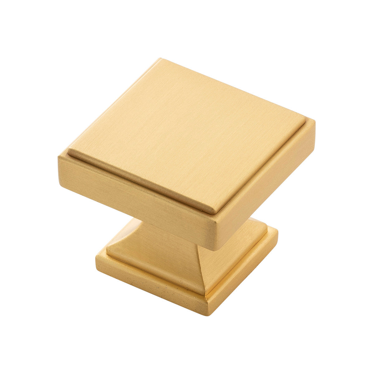 Belwith B077460-BGB: 1-3/8" Brownstone Cabinet Knob - Brushed Golden Brass