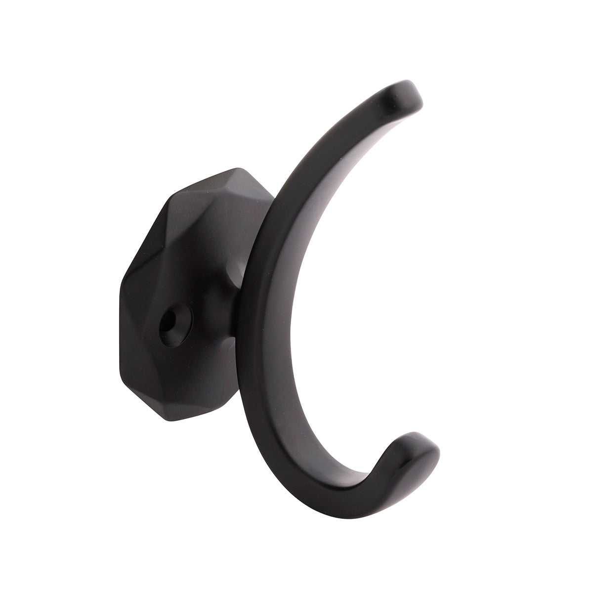 Hickory H077848MB: 4" Karat Double Wall Hook - Matte Black