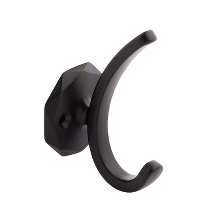 Hickory H077848MB: 4" Karat Double Wall Hook - Matte Black