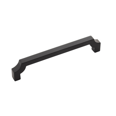 Belwith B076642-MB: 128mm cc Monarch Cabinet Pull - Matte Black