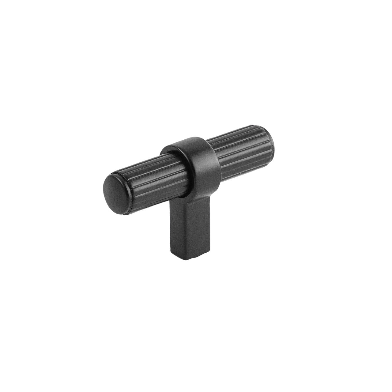 Belwith B076886-MB: 2-3/8" Sinclaire T-Bar Cabinet Knob - Matte Black