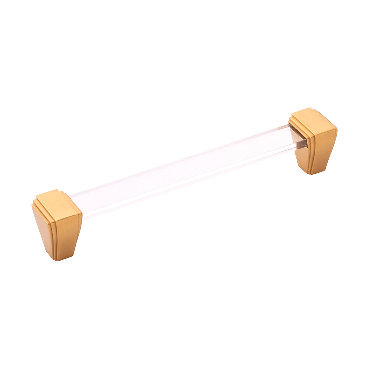 Belwith B077505-BGB: 160mm cc Belleclaire Cabinet Pull - Crysacrylic/Brushed Golden Brass