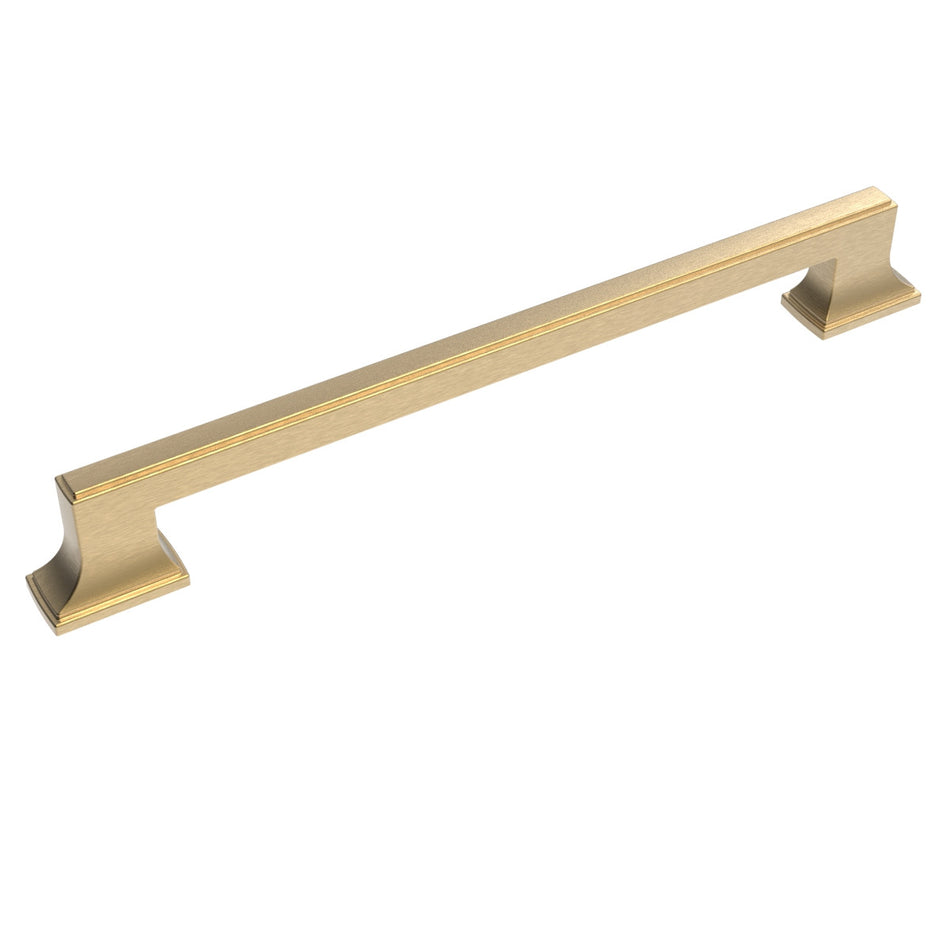 Belwith B078830-BGB: 12" cc Brownstone Appliance Pull - Brushed Golden Brass