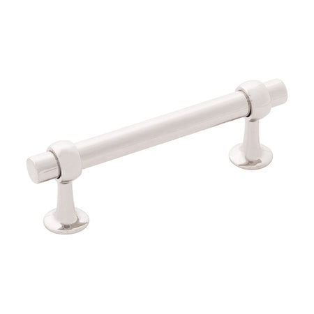Belwith B077523-14: 96mm cc Ostia Cabinet Pull - Polished Nickel
