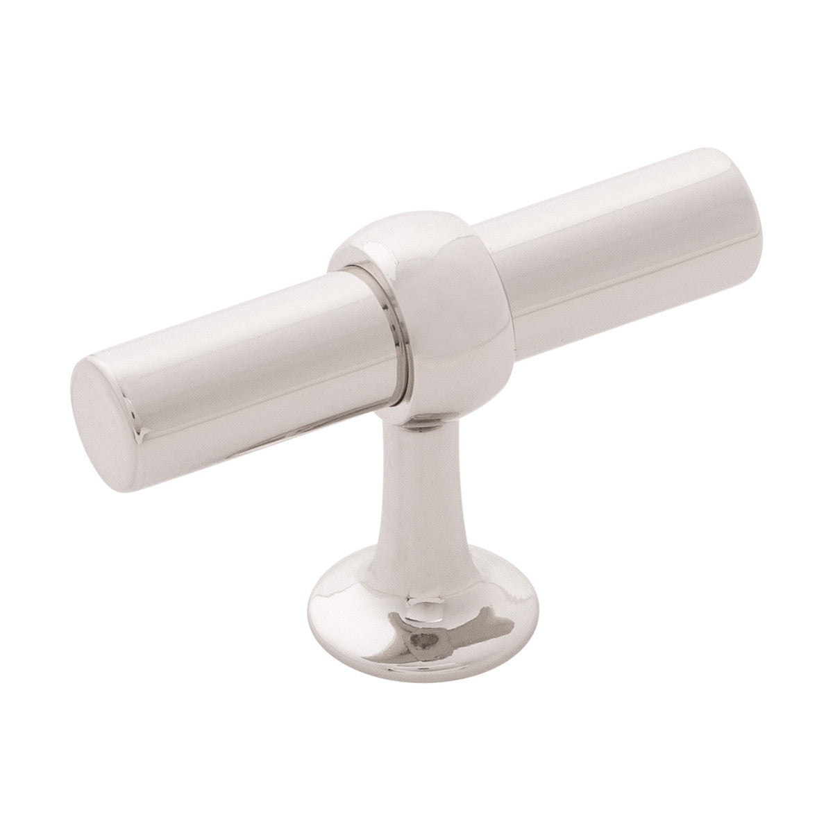 Belwith B077328-14: 1-1/2" Ostia T-Bar Cabinet Knob - Polished Nickel