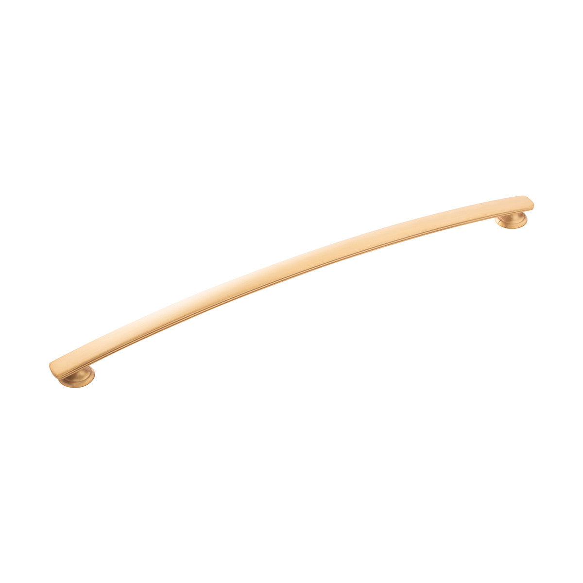 Hickory P2159-BGB: 12" cc American Diner Arch Cabinet Pull - Brushed Golden Brass