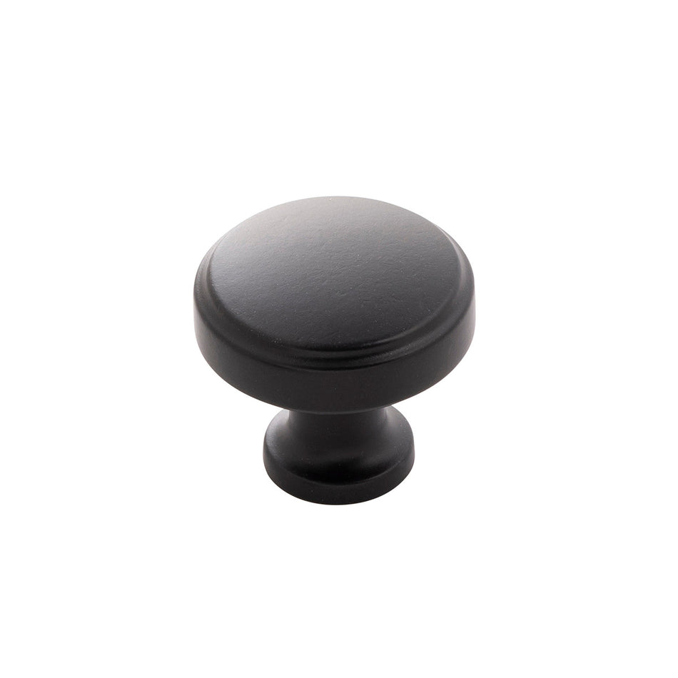 Hickory H077849MB: 1-1/4" Piper Cabinet Knob - Matte Black