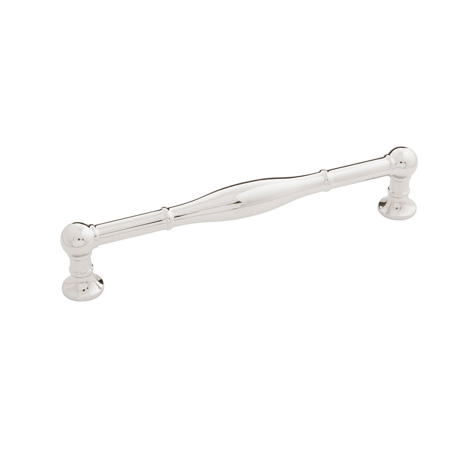 Belwith B076291-14: 160mm cc Fuller Cabinet Pull - Polished Nickel