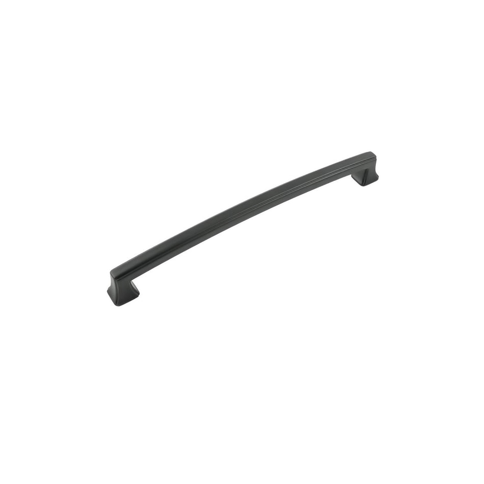 Hickory P3237-MB: 224mm cc Bridges Cabinet Pull - Matte Black