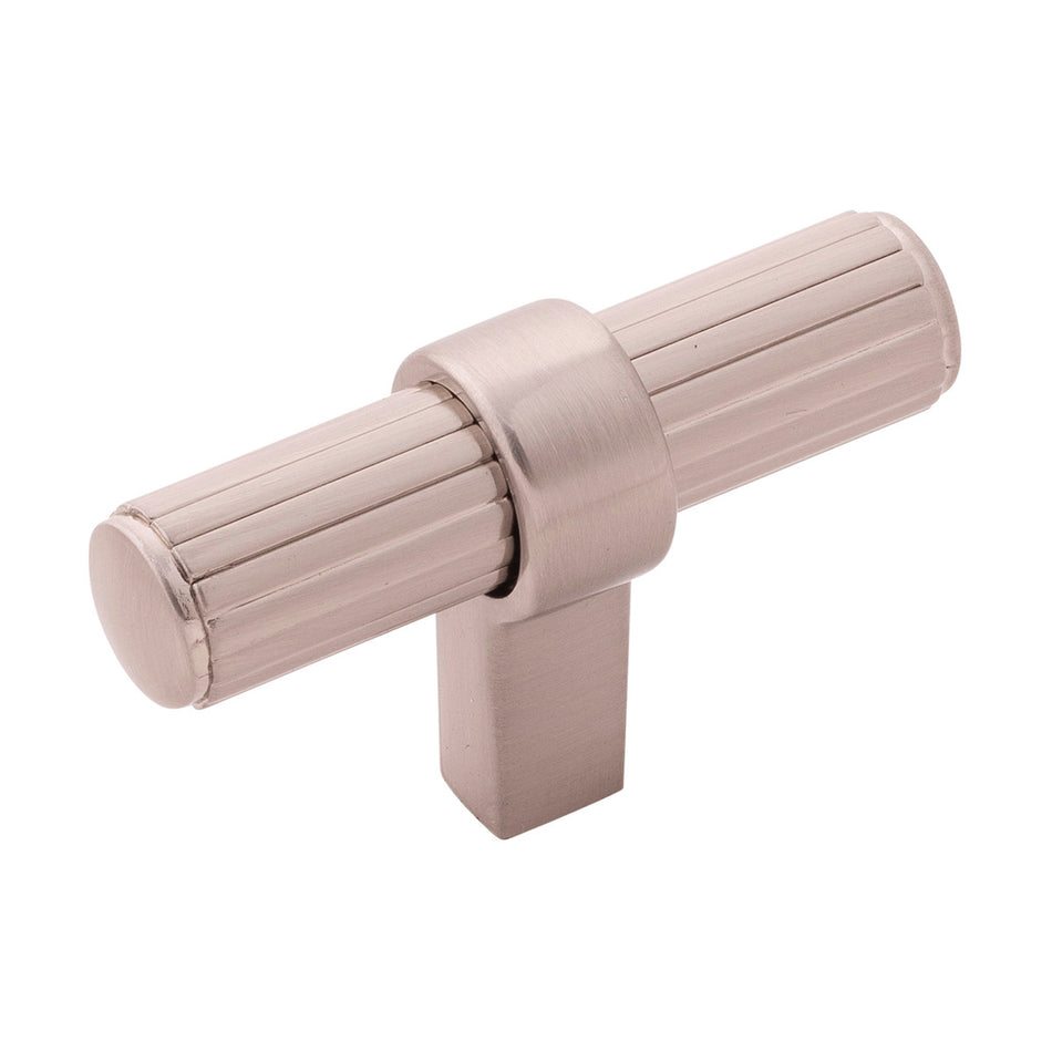Belwith B076886-SN: 2-3/8" Sinclaire T-Bar Cabinet Knob - Satin Nickel