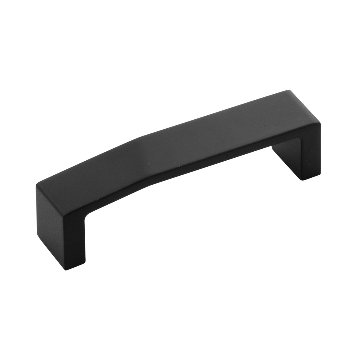 Belwith B077154-MB: 96mm cc Veer Cabinet Pull - Matte Black