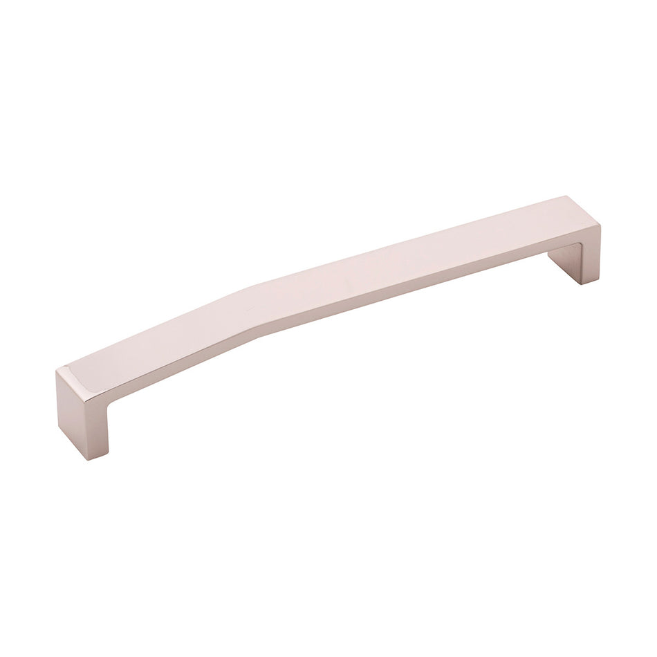 Belwith B077157-14: 192mm cc Veer Cabinet Pull - Polished Nickel
