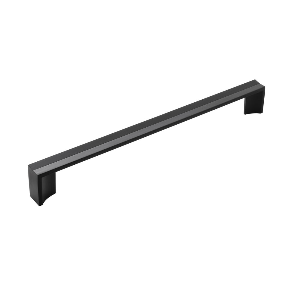 Belwith B077289-MB: 18" cc Avenue Appliance Pull - Matte Black