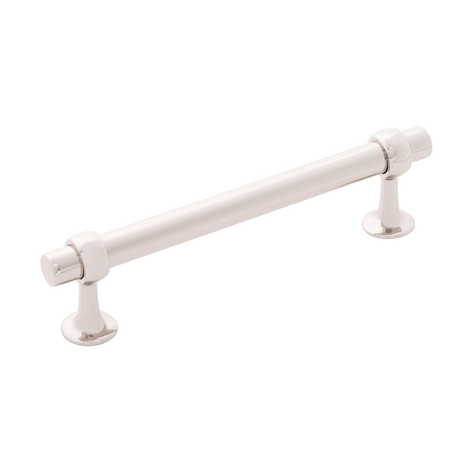 Belwith B077524-14: 128mm cc Ostia Cabinet Pull - Polished Nickel